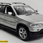 Bmw X5 COLOR PLATA Escala 1/24, marca welly - Miniatura 1