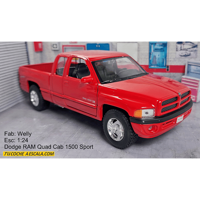 Dodge Ram Quad Cab 1500 Sport, Escala 1/24 