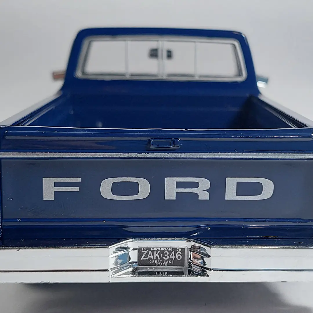 Ford F-150 Custom 1979 Azul, Escala 1/24, De Coleccion 4