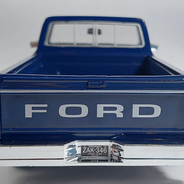 Ford F-150 Custom 1979 Azul, Escala 1/24, De Coleccion 4