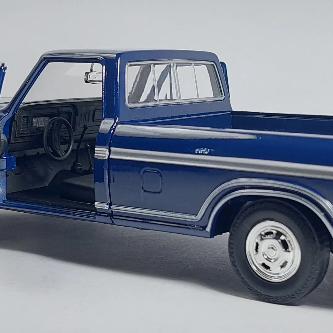 Ford F-150 Custom 1979 Azul, Escala 1/24, De Coleccion 5