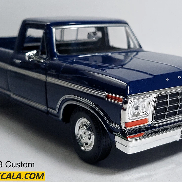 Ford F-150 Custom 1979 Azul, Escala 1/24, De Coleccion 1