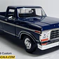 Ford F-150 Custom 1979 Azul, Escala 1/24, De Coleccion - Miniatura 1