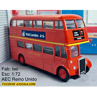 AEC REINO UNIDO BUS DE LONDRES DE 2 PISOS , Escala 1/72,