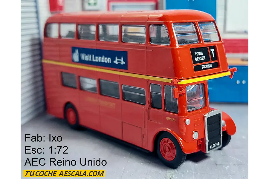 AEC REINO UNIDO BUS DE LONDRES DE 2 PISOS , Escala 1/72,