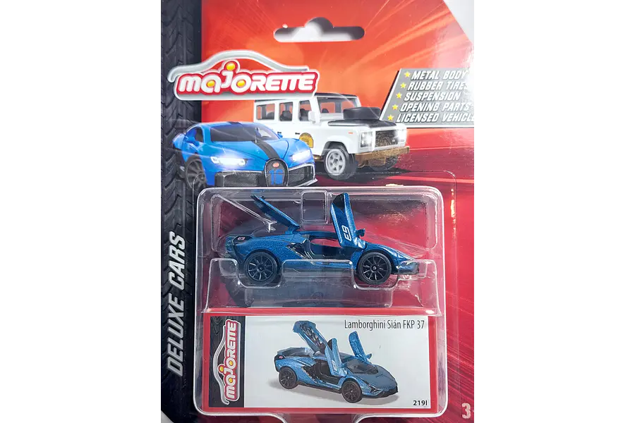 LAMBORGHINI SIAN AZUL , Escala 1:64, Marca MAJORETTE