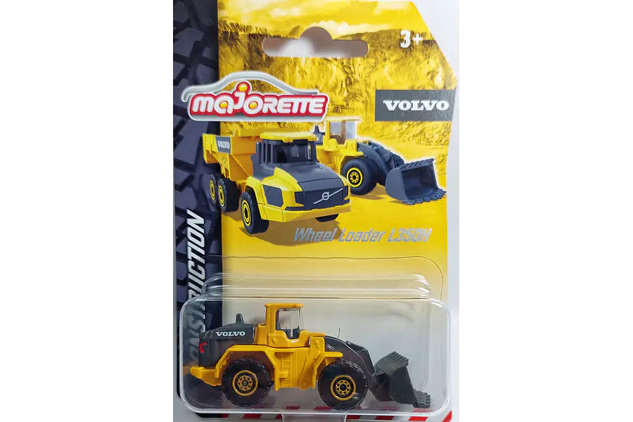 CARGADOR VOLVO L350H  , Escala 1:64, Marca MAJORETTE COLECCION 2022