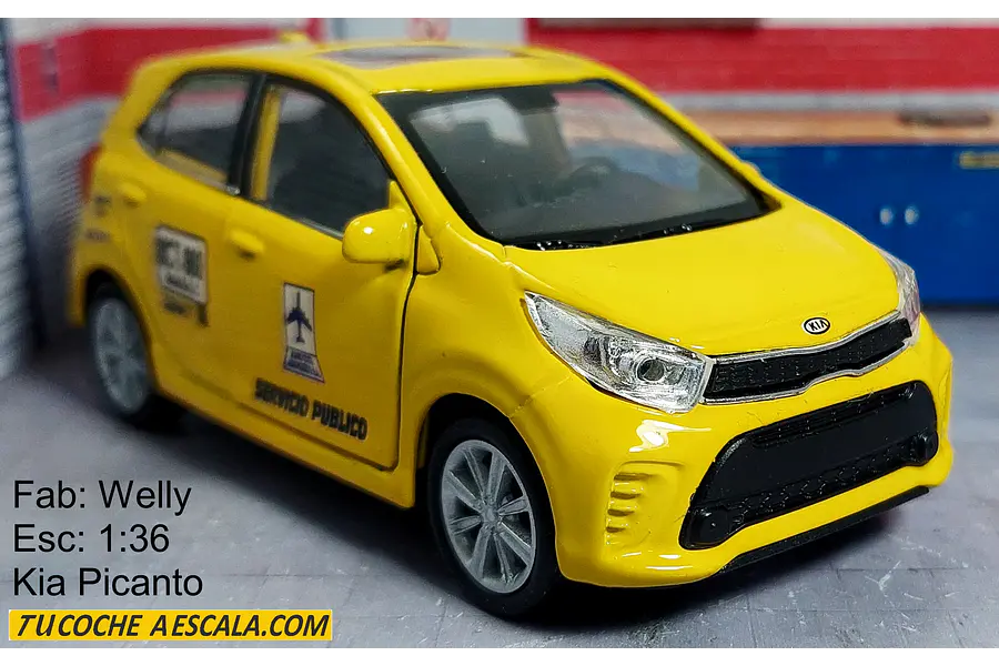 KIA PICANTO TAXI A ESCALA 1:36