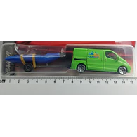 Renault Trafic Y Lancha a Escala, Marca Majorette  