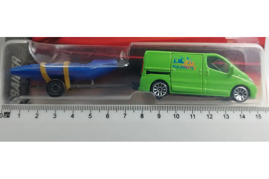 Renault Trafic Y Lancha a Escala, Marca Majorette  