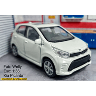 Kia Picanto Blanco Carro A Escala 1/36 Marca Welly