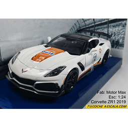 Chevrolet Corvette ZR1 2019 GULF, A Escala 1/24 De Colección