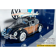 Volkswagen Escarabajo con tablas de surf, Escala 1/24,de Colección