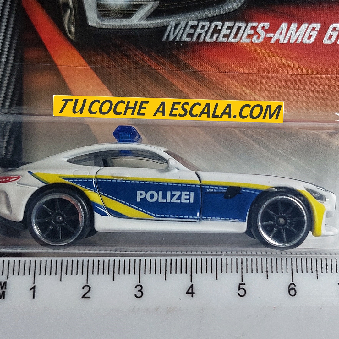 Mercedes Benz Policia AMG GTR Escala 1/64 Marca Majorette   1