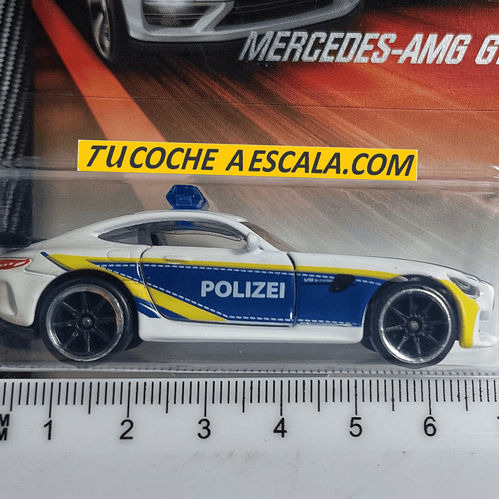 Mercedes Benz Policia AMG GTR Escala 1/64 Marca Majorette   1