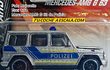 Mercedes Benz policia AMG G 63 Escala 1/64 Marca Majorette