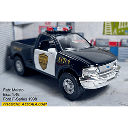 FORD F SERIES 1998 DE POLICIA , ESCALA 1/36, MAISTO