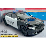DODGE CHARGER DE POLICIA , ESCALA 1/36, WELLY