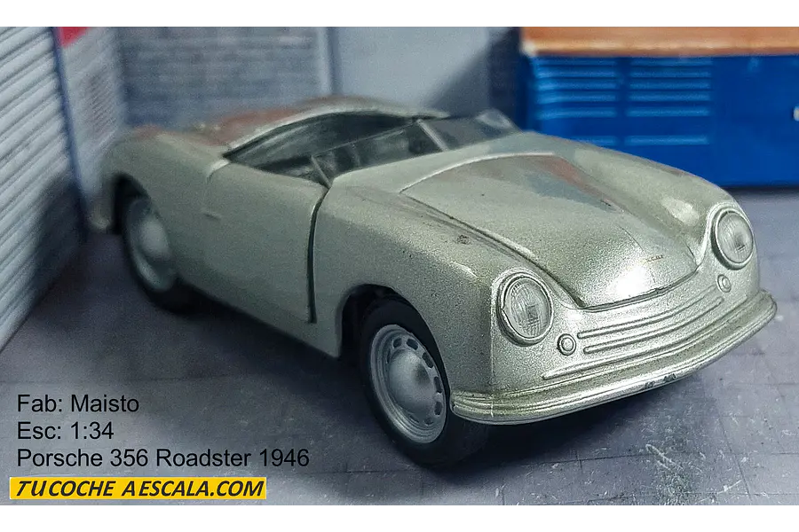 Porsche 356 Roadster 1946 Escala 1:34 Carro De Coleccion  