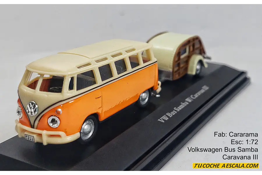 Volkswagen Samba 1-72 Carro Escala De Colección
