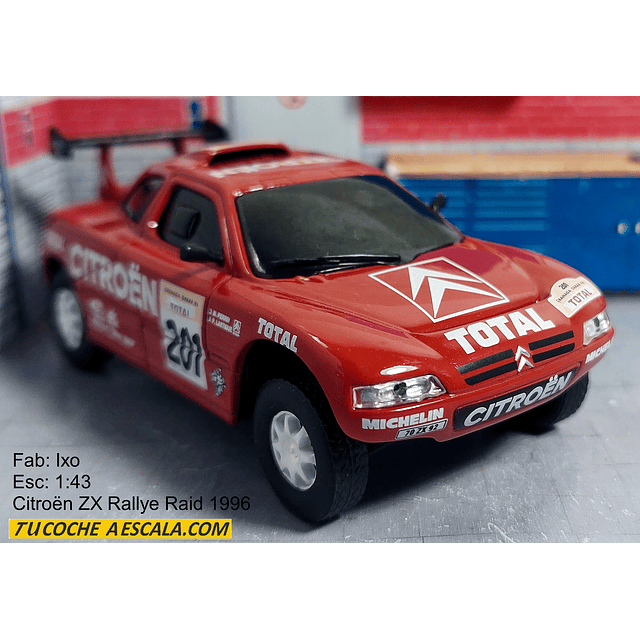 CITROEN ZX TALLYE RAID 1996  En Escala 1/43 De Coleccion, Marca Ixo