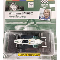 F1 Keke Rosberg, Williams Fw08c 1983 Carro Escala 1/43 Colección