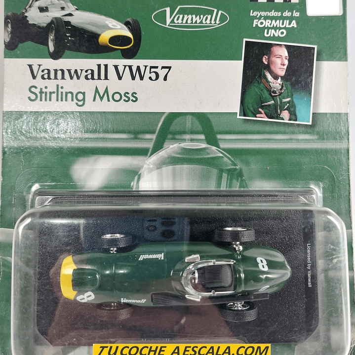 F1 Stirling Moss, Vanwall Vw57 1957 Carro A Escala 1/43 Colección 1