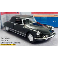 Citroën Ds 19 Cabriolet Escala 1/36 Marca WELLY