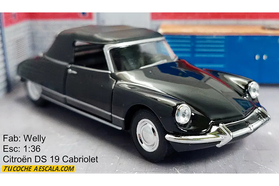 Citroën Ds 19 Cabriolet Escala 1/36 Marca WELLY
