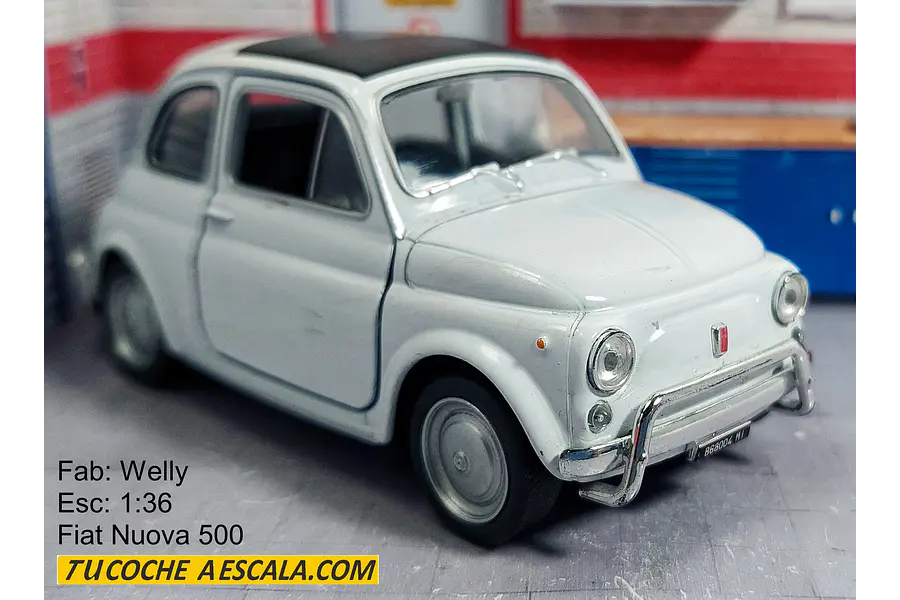 Fiat Nuova 500, Escala 1/36 , MARCA WELLY