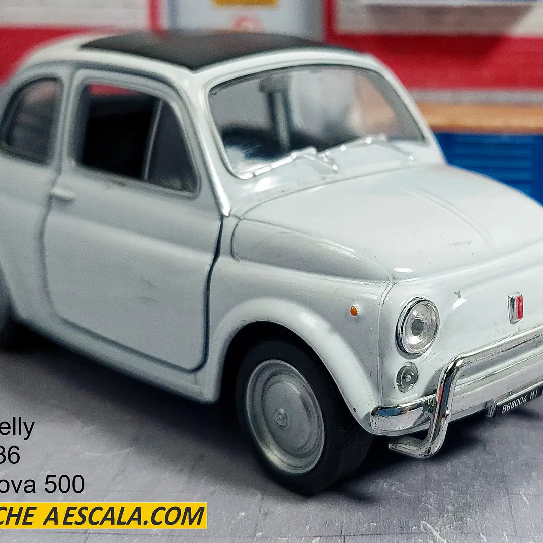 Fiat Nuova 500, Escala 1/36 , MARCA WELLY 1