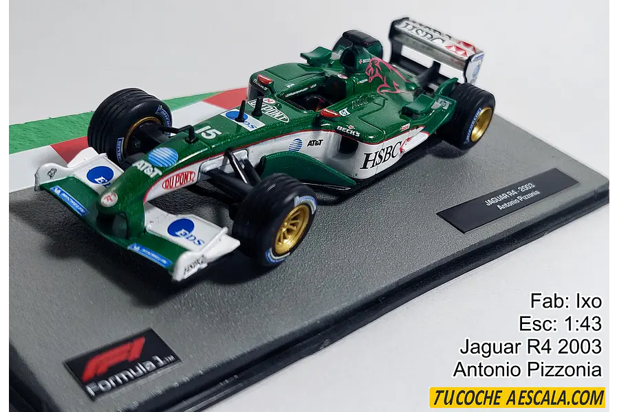 Antonio Pizzonia, Jaguar R4, 2003, Formula 1, escala 1/43