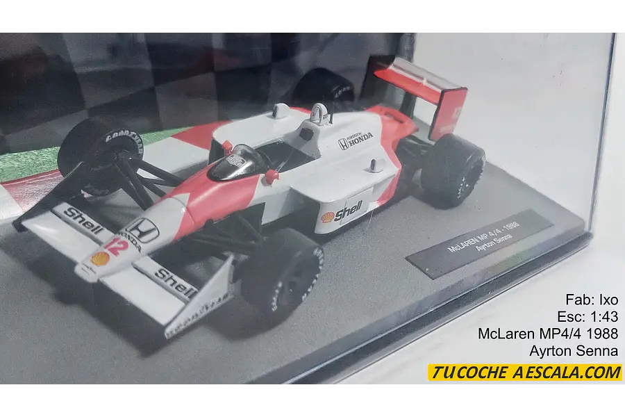 Formula 1, Senna, Mclaren Mp4/4 1988 Escala 1/43