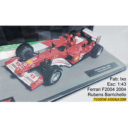 LLEGA 1 DE DICIEMBRE Formula 1, Barrichello, Ferrari F2004 , Marca de Ixo