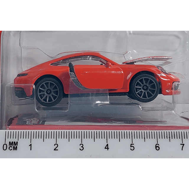 Porsche 911 Carrera S naranja Escala De Coleccion Rojo Majorette