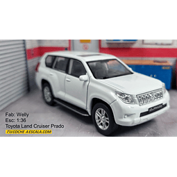 Toyota Prado BLANCA, Escala 1/36, Marca Welly