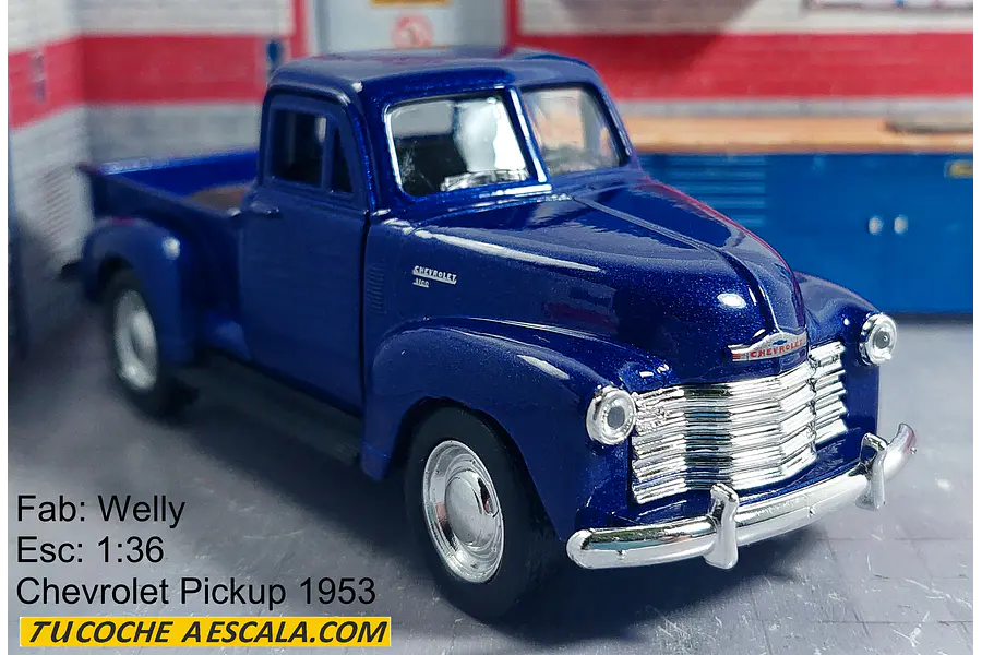 Chevrolet Pickup 1953 3100 MARCA  Welly