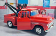 Grua Chevrolet Stepside roja 1955 Escala 1/36 Marca Welly