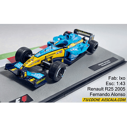 Formula 1, Alonso, Renault R25 2005, Carro Escala Colección