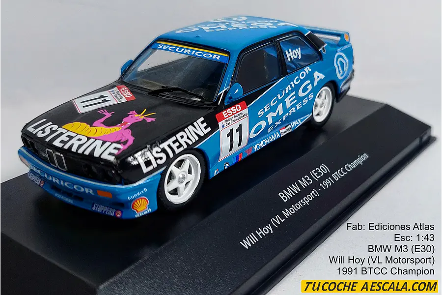BMW M3 E30 Carro A Escala 1/43 EDICIONES ATLAS