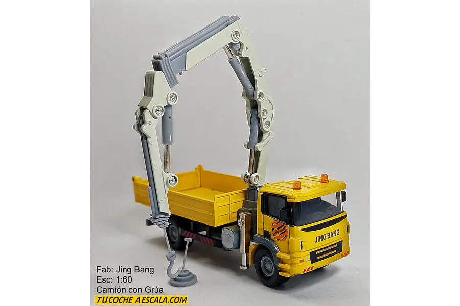 Camión Con Grúa, Escala 1/60, De Colección