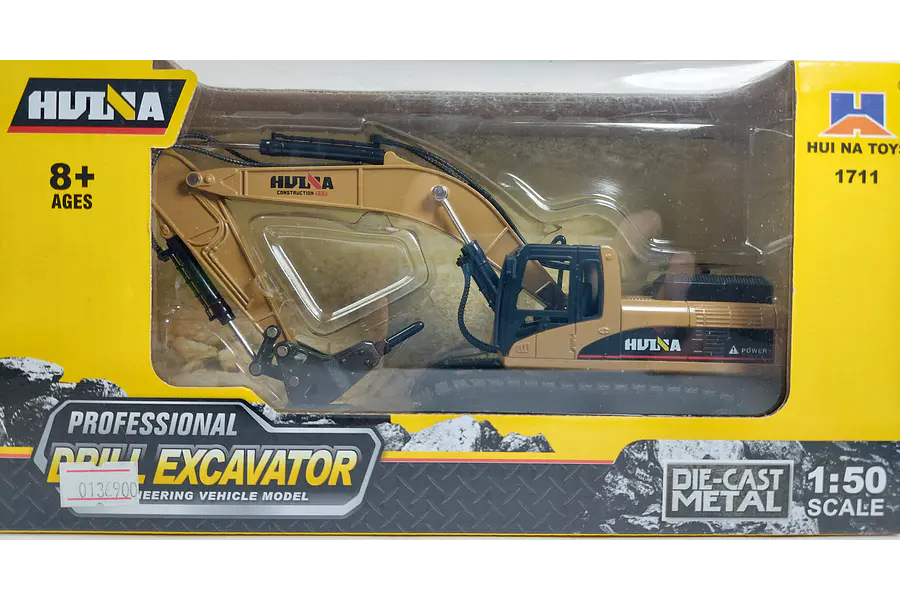 TALADRO MONTADO EN ORUGA , Escala 1/50 De Colección marca HUINA