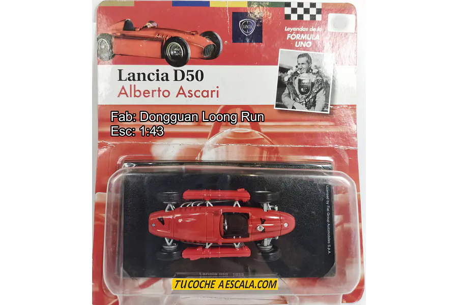 F1 Alberto Ascari, Lancia D50 1955 Carro Escala 1/43 De Colección