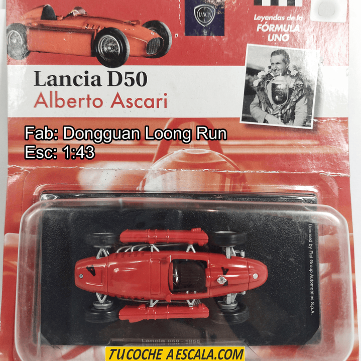 F1 Alberto Ascari, Lancia D50 1955 Carro Escala 1/43 De Colección 1