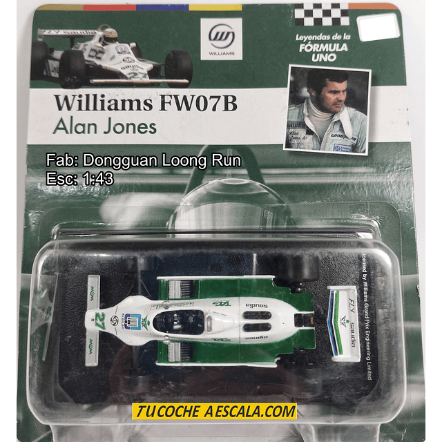Alan Jones, Williams Fw07b 1980 FORMULA 1 A 1/43 