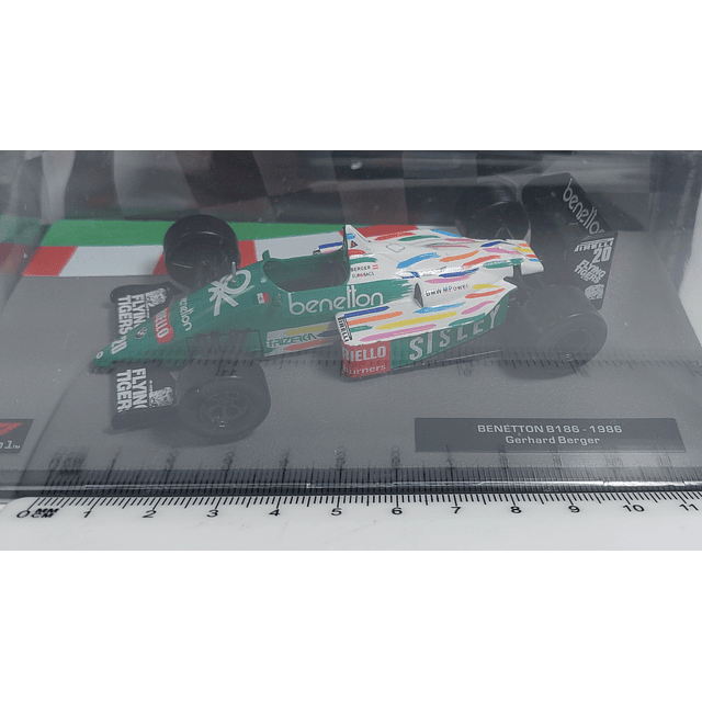 GERHARD BEGER, Benetton B186 1986,  Formula 1, ESCALA 1/43