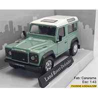 LAND ROVER DEFENDER VERDE CLARO ESCALA 1/43 MARCA CARARAMA