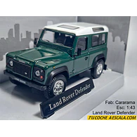 LAND ROVER DEFENDER VERDE OSCURO ESCALA 1/43 MARCA CARARAMA