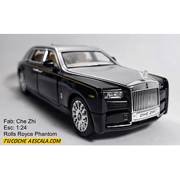 ROLLS ROYCE PHANTOM , ESCALA 1/24, PITO, DIRECCION, LUCES LED, INTERIORES Y FRONTALES