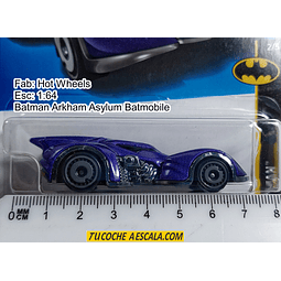 Batman Arkham Asylum Batmobile, Hot Wheels, Escala 1-64